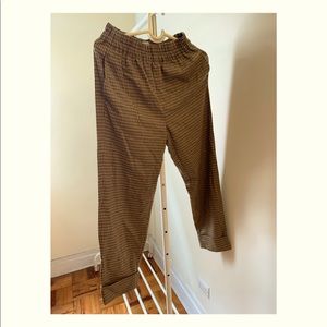 Madewell Huston Pull-On Tapered Pants in Plaid (XS) - NWT